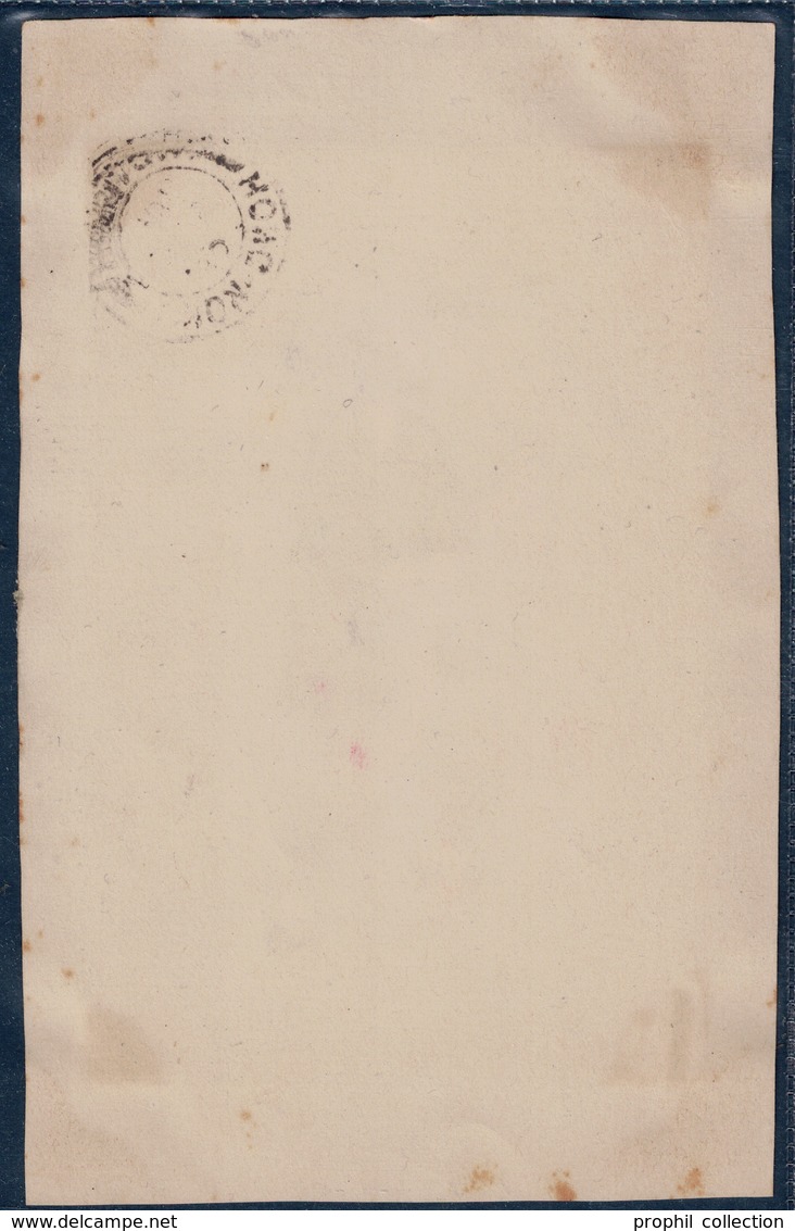 1908 - SUPERBE GRAVURE SIGNÉE (LITHOGRAPHIE?) Sur PAPIER DE RIZ Avec TIMBRE HONG KONG OBLITERATION VICTORIA CHINA CHINE - Lettres & Documents