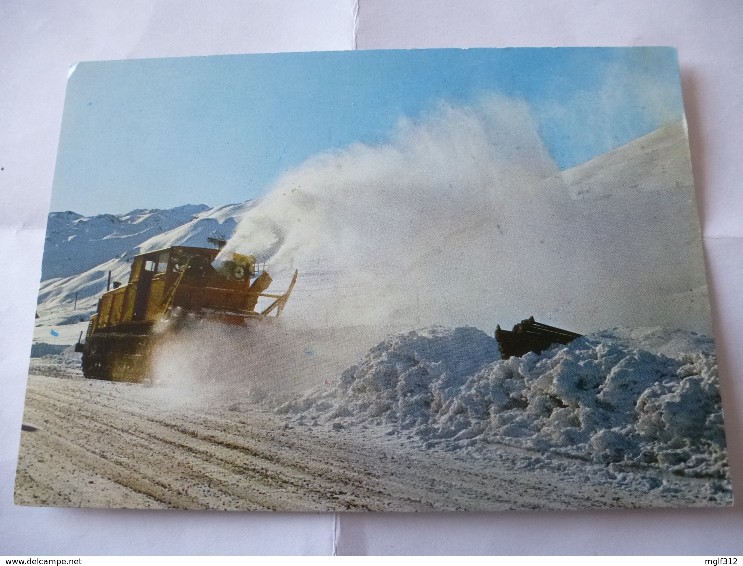 FRANCE : TIGNES (73) Chasse-neige En Action Sur La Route De SUPER-TIGNES - Voir Les Scans - Autres & Non Classés