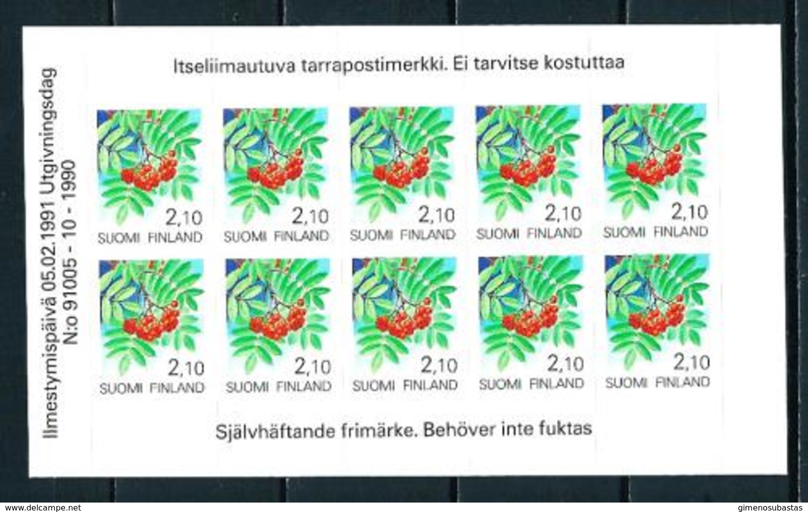 Finlandia Nº Carné-1095 Nuevo - Cuadernillos