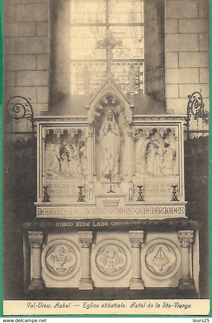 ! - Belgique - Aubel - Val-Dieu - Eglise Abbatiale, Autel De La Ste-Vierge - Avec Timbre COB OBP 247 - Aubel