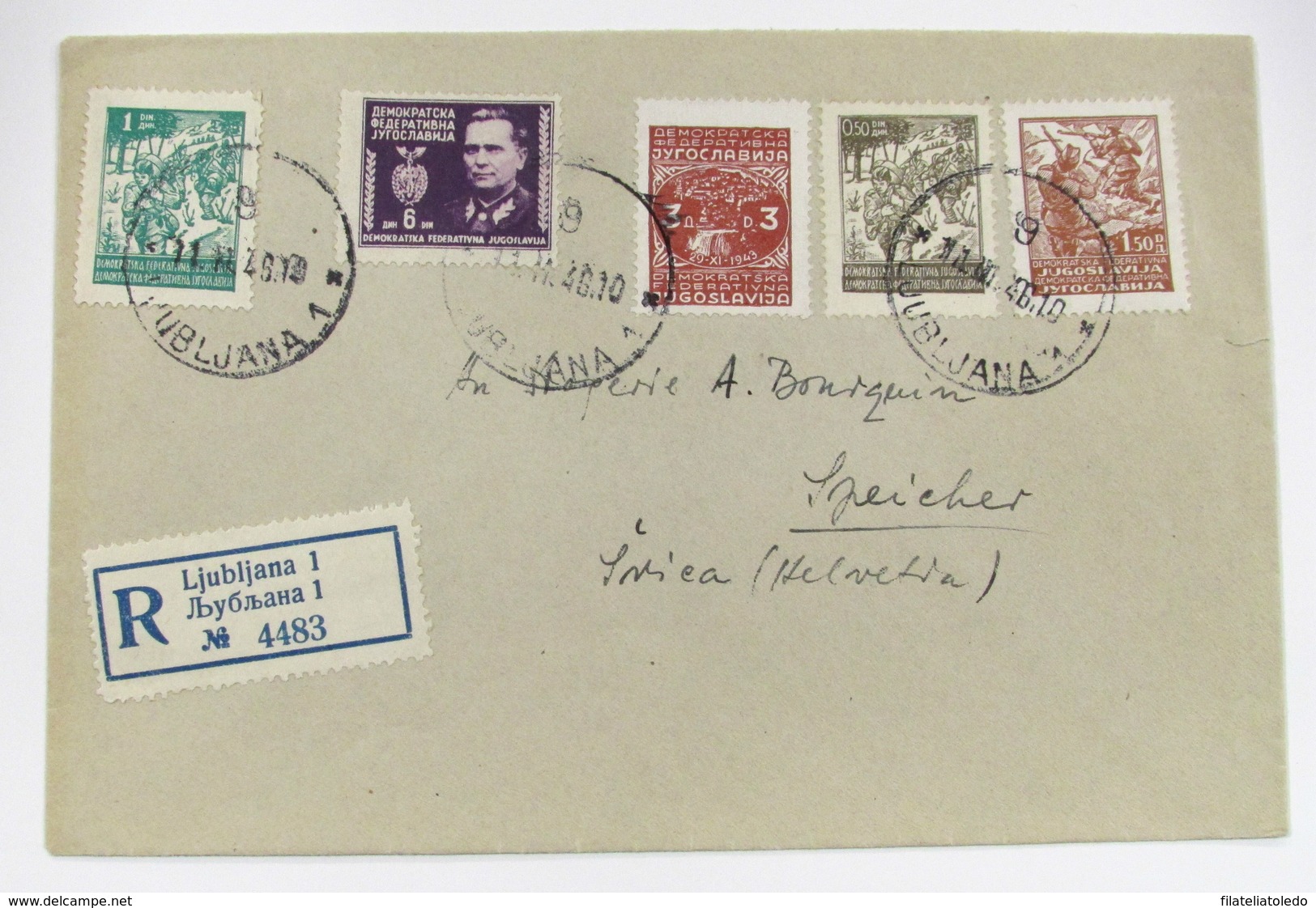 Yugoslavia 422/4-6-9 - Lettres & Documents