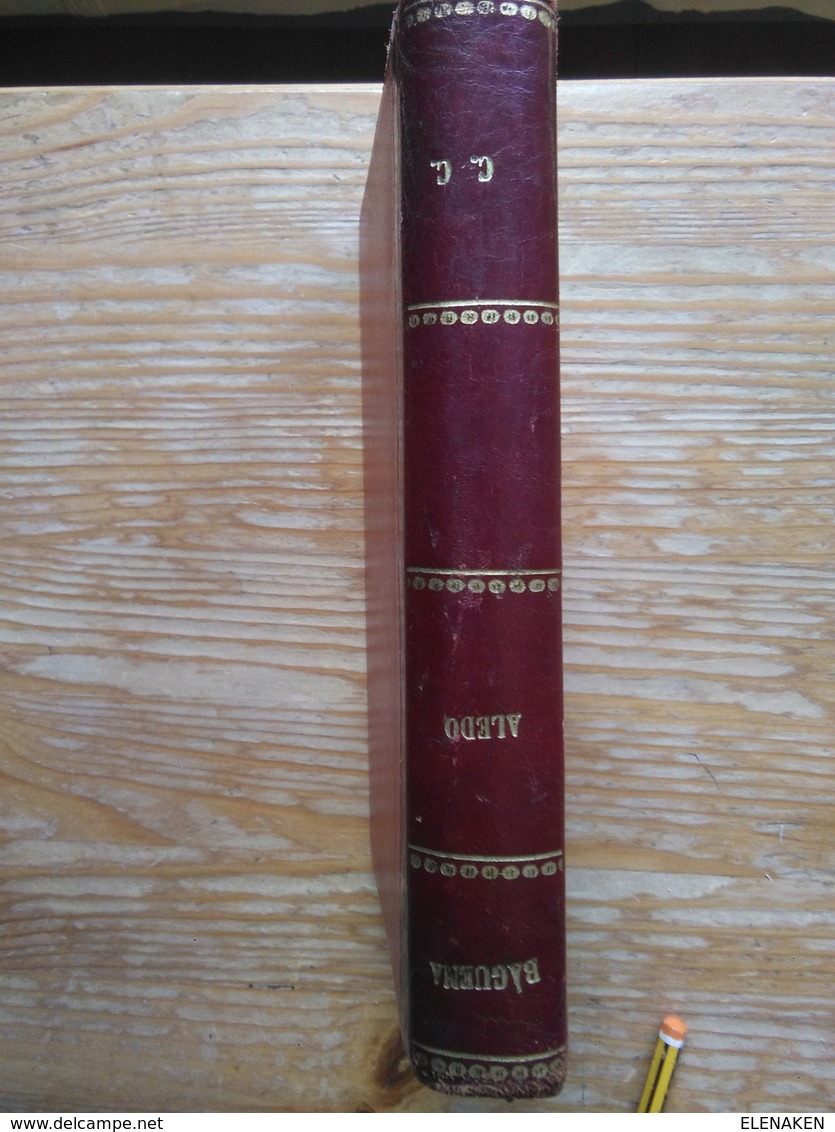 LIBRO ALEDO SU DESCRIPCIÓN E HISTORIA AÑO 1901 ORIGINAL,1ª EDICIÓN.RARO,UNICO PARA VENTA. Editorial: Madrid Año De Publi - Historia Y Arte