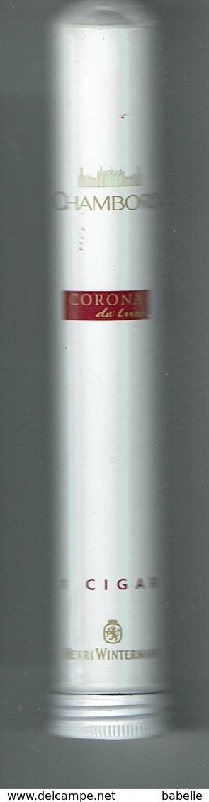 Etui De CIGARE  (en Métal) - CHAMBORD - Corona De Luxe - Henri Wintermans - Boites D'allumettes