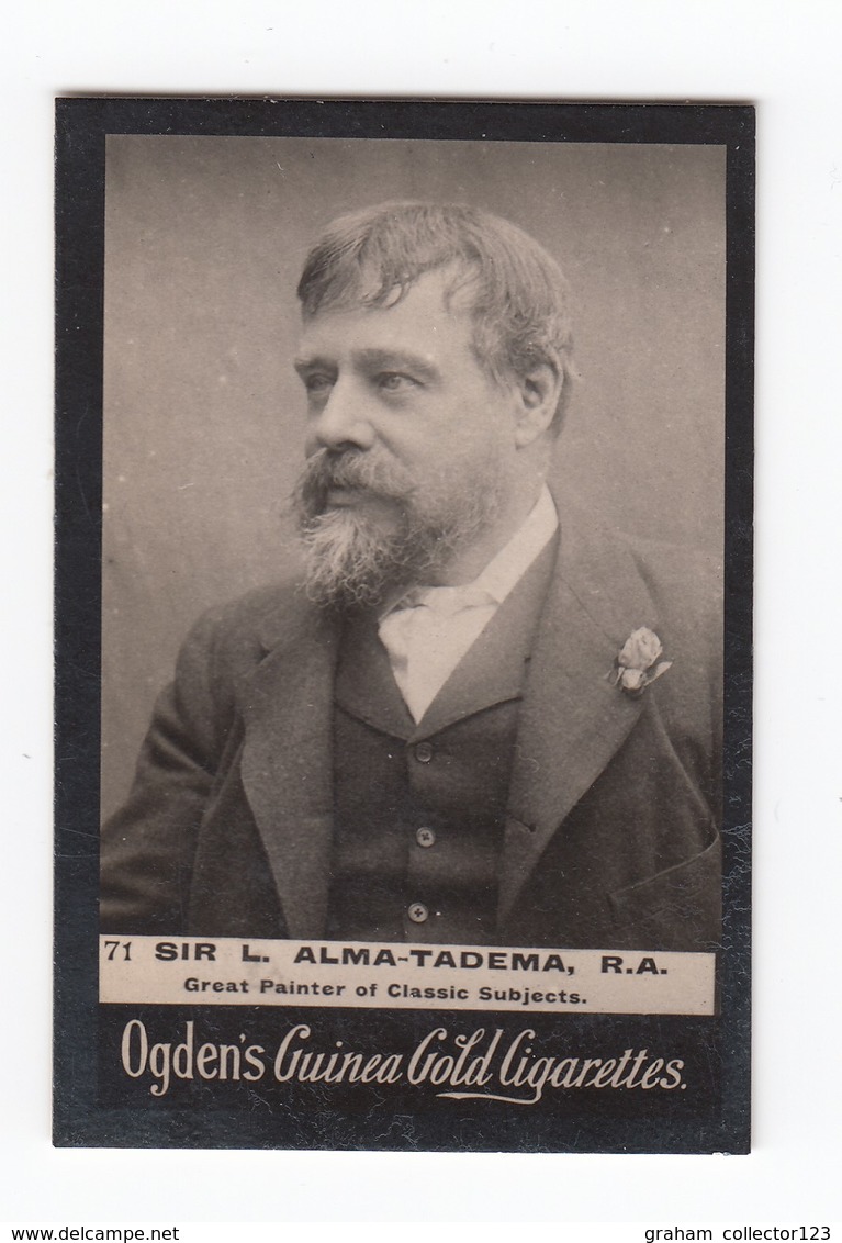 Ogdens Cigarette Card No 71 Sir L Alma-Tadema Great Painter Of Classic Subjects - Other & Unclassified