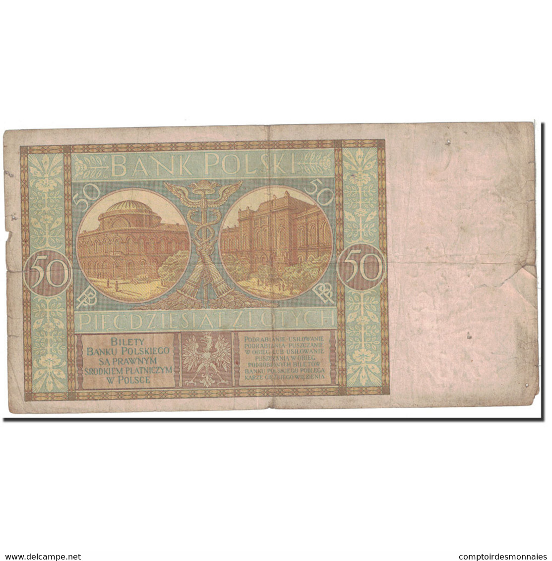Billet, Pologne, 50 Zlotych, 1929, 1929-09-01, KM:71, TB - Pologne