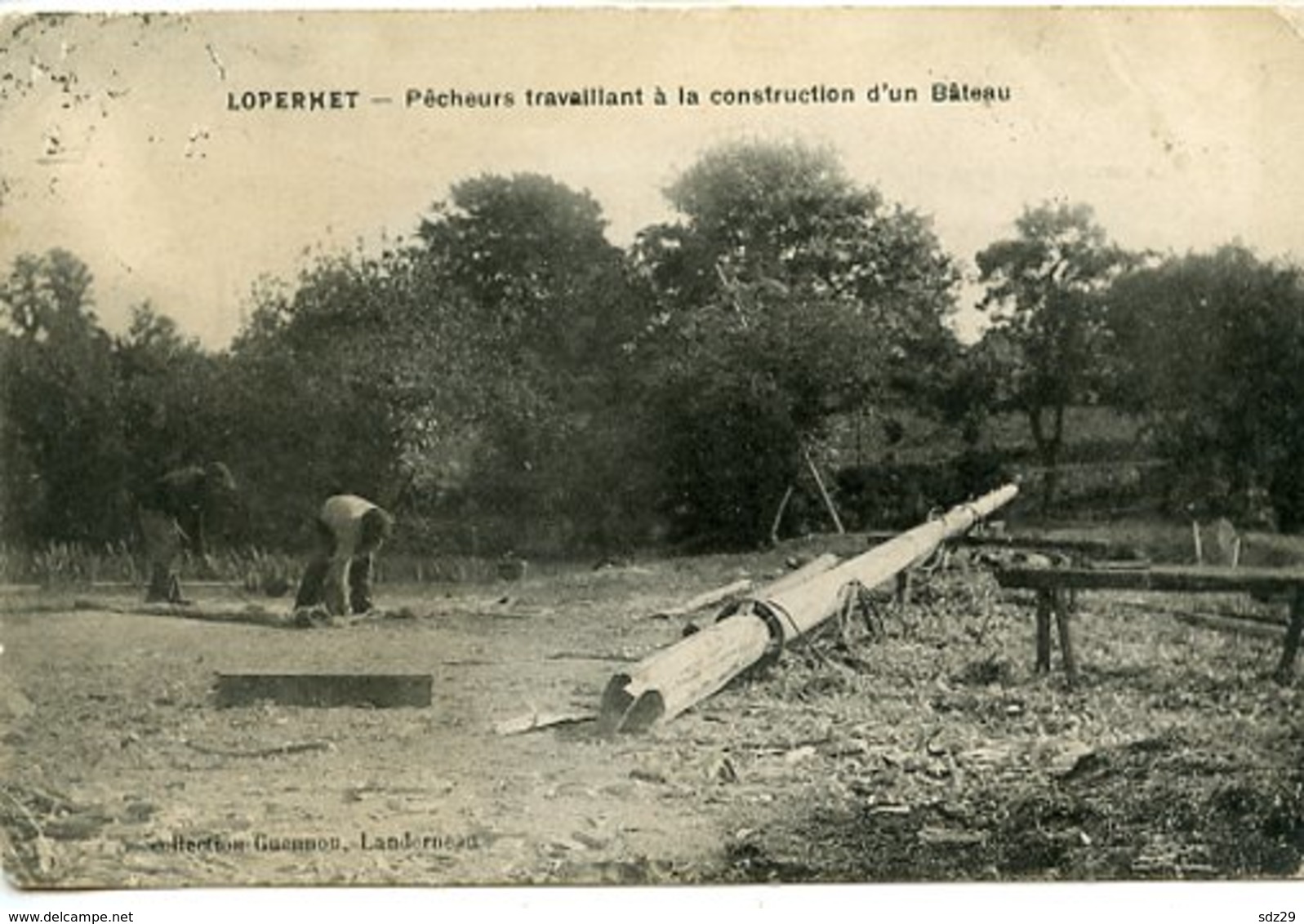 Loperhet -  Pêcheurs Travaillant à La Construction D'un Bateau - Autres & Non Classés