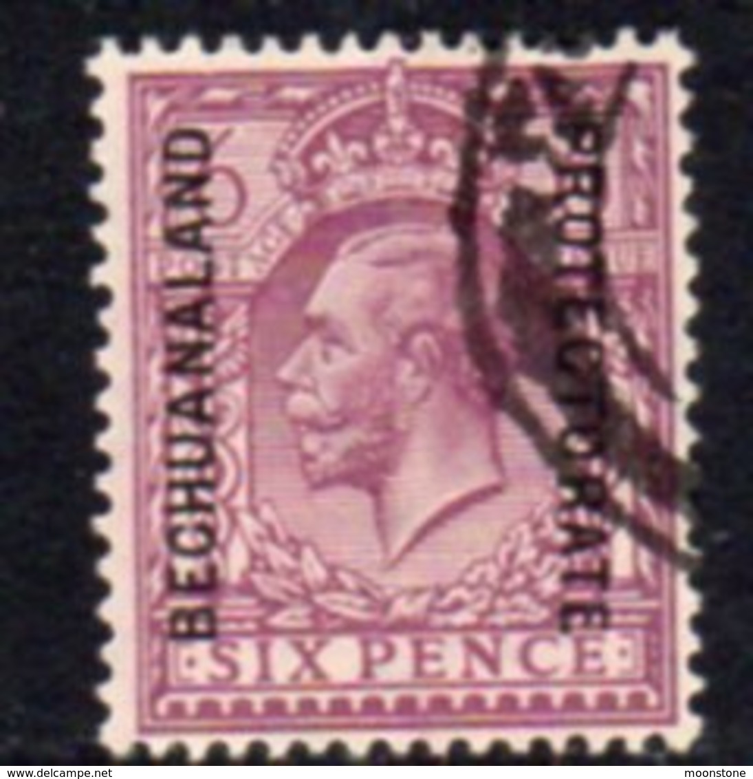 Bechuanaland Protectorate 1925-7 Overprint On 6d Purple GV Head Of GB, Used, SG 97 (BA2) - 1885-1964 Bechuanaland Protettorato