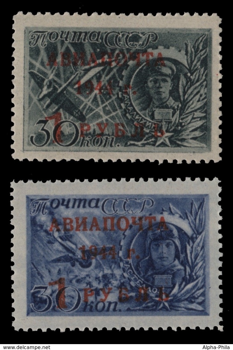 Russia / Sowjetunion 1944 - Mi-Nr. 899-900 ** - MNH - Helden Der Sowjetunion - Ungebraucht