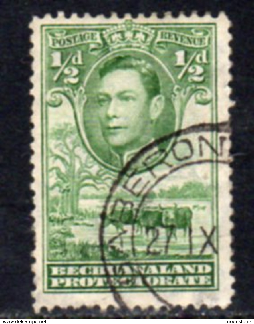 Bechuanaland Protectorate 1938-52 GVI ½d Green Definitive, Used, SG 118 (BA2) - 1885-1964 Bechuanaland Protettorato