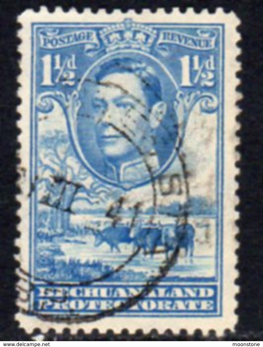 Bechuanaland Protectorate 1938-52 GVI 1½d Light Blue Definitive, Used, SG 120a (BA2) - 1885-1964 Bechuanaland Protectorate