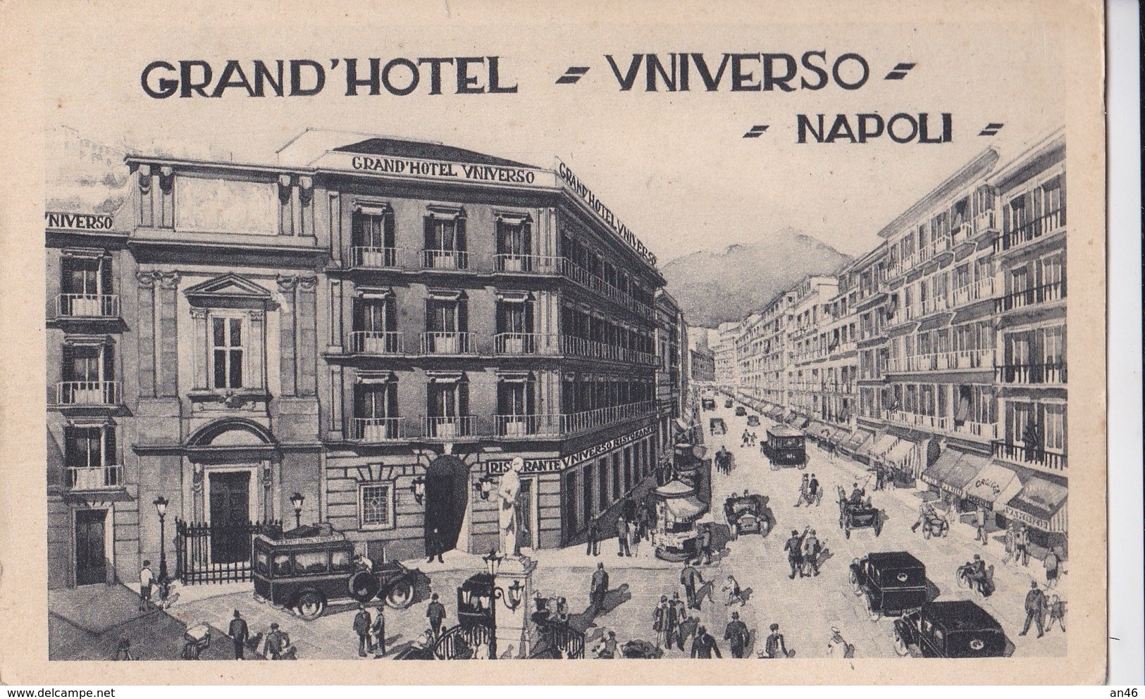 NAPOLI GRAND'HOTEL UNIVERSO  AUTENTICA 100% - Napoli (Neapel)
