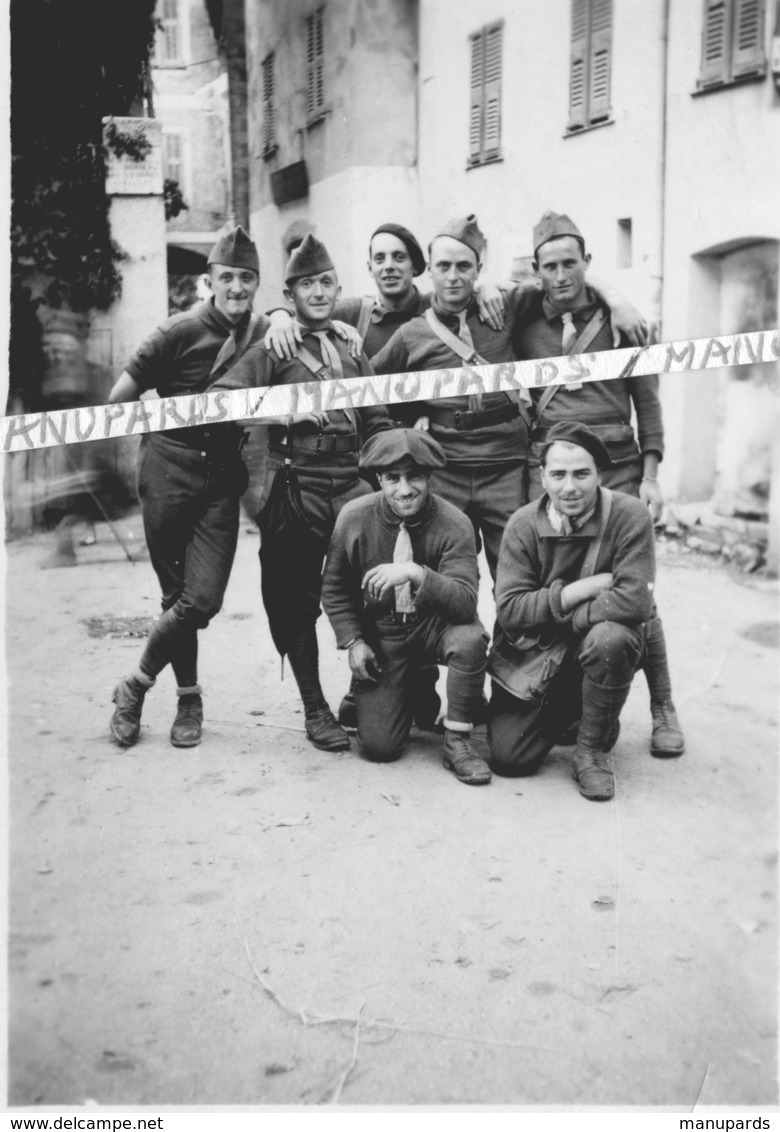 06 LA BOLLINE - VALDEBLORE / PHOTO / 1939 / MILITAIRES / SOLDATS FRANÇAIS - Autres & Non Classés