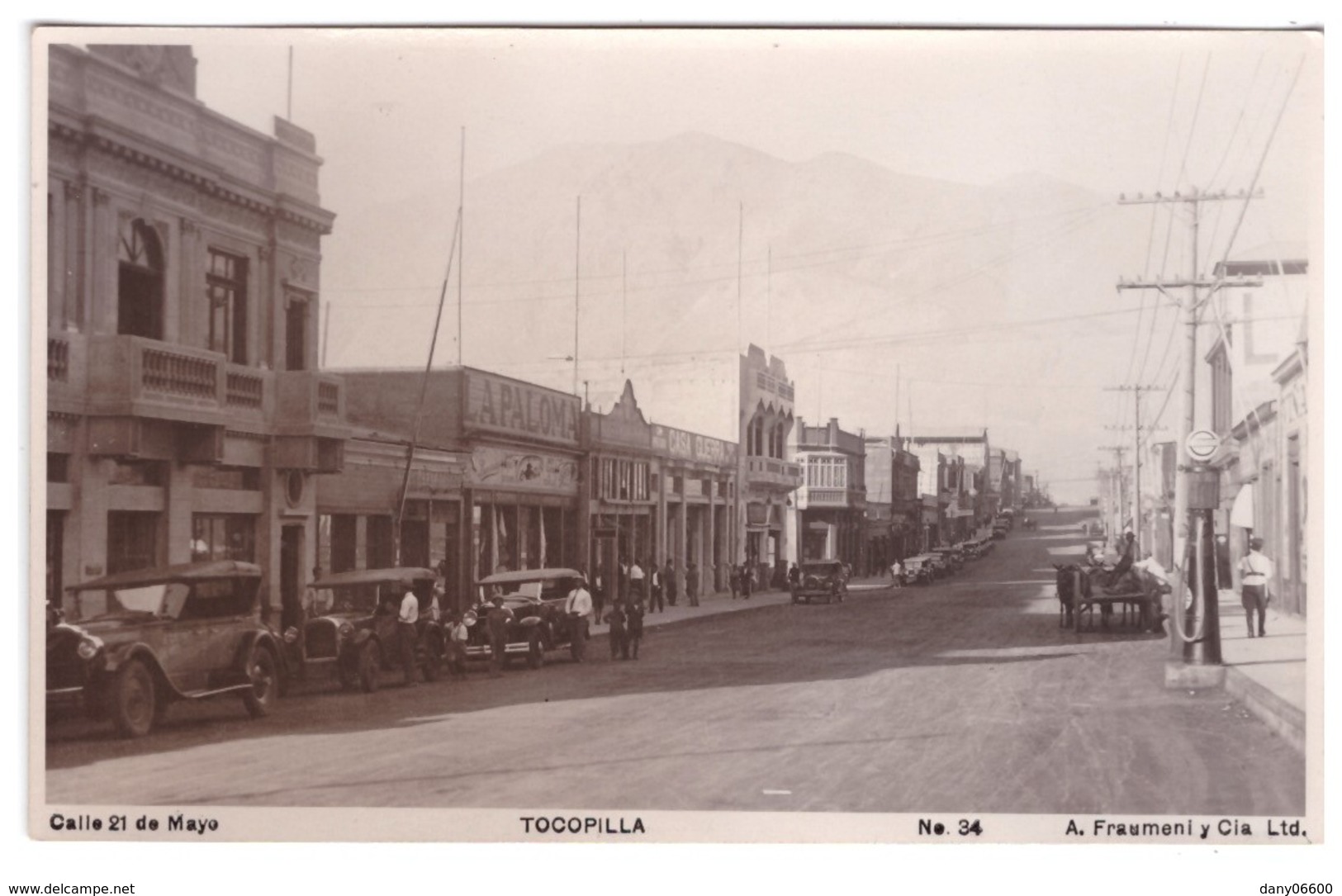 CHILI - TOCOPILLA - Calle 21 De Mayo (carte Photo Animée) - Chili