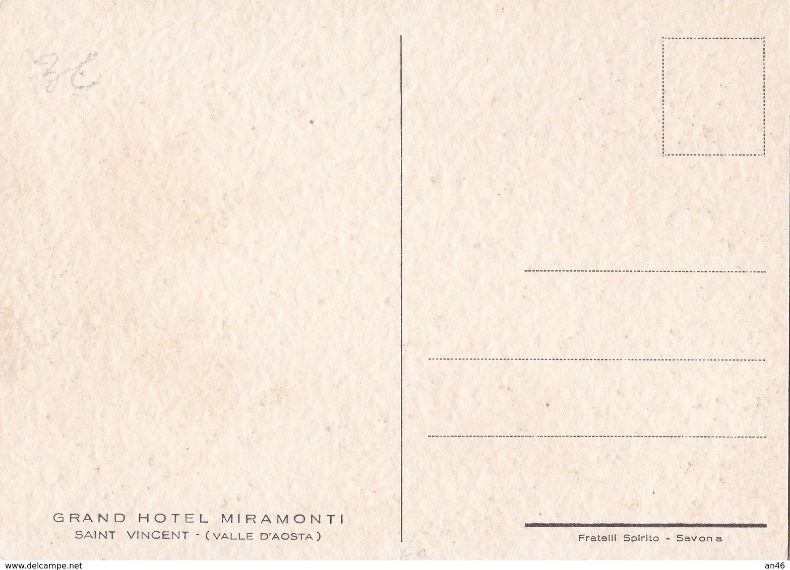 SAINT VINCENT GRAND HOTEL MIRAMONTI AUTENTICA 100% - Altri & Non Classificati