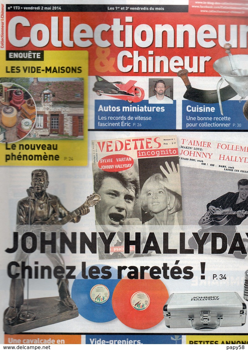 Livres, BD, Revues > Français > Non Classés Collectionneur Et Chineur N°173 Johnny Hallyday Les Raretes - Altri & Non Classificati