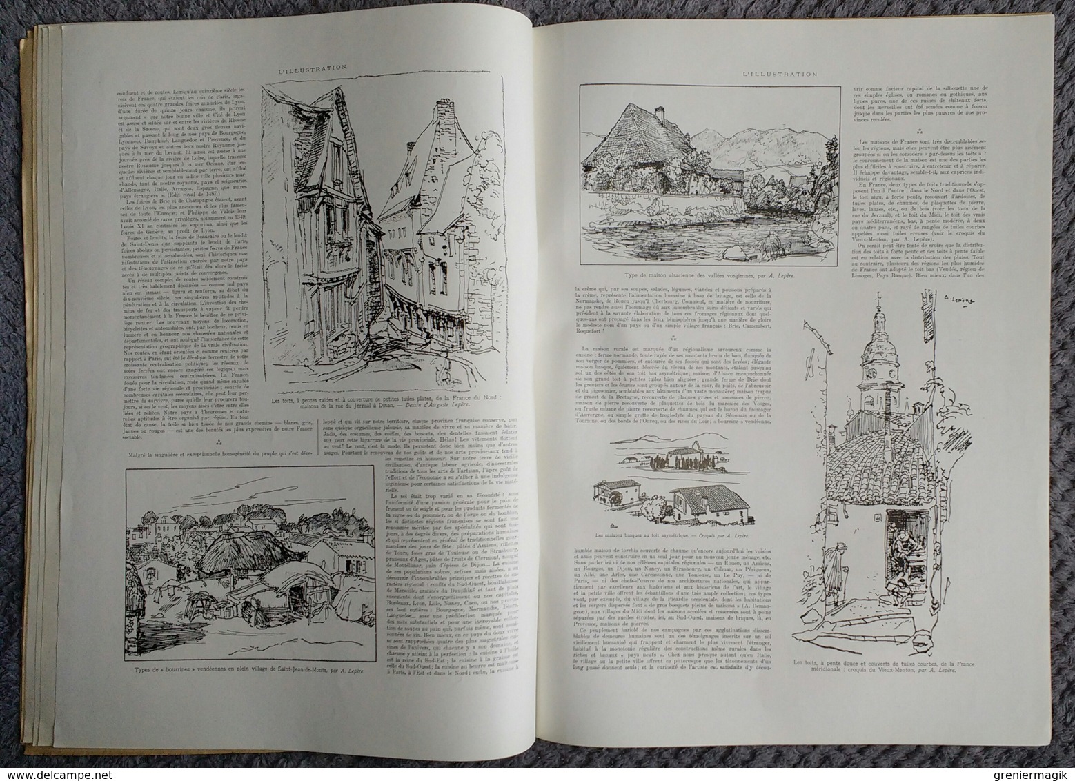 L'Illustration 4032 12 juin 1920 Château de la Monteillerie/Semur en Auxois Domme par Auguste Lepère/Paquebot Souirah