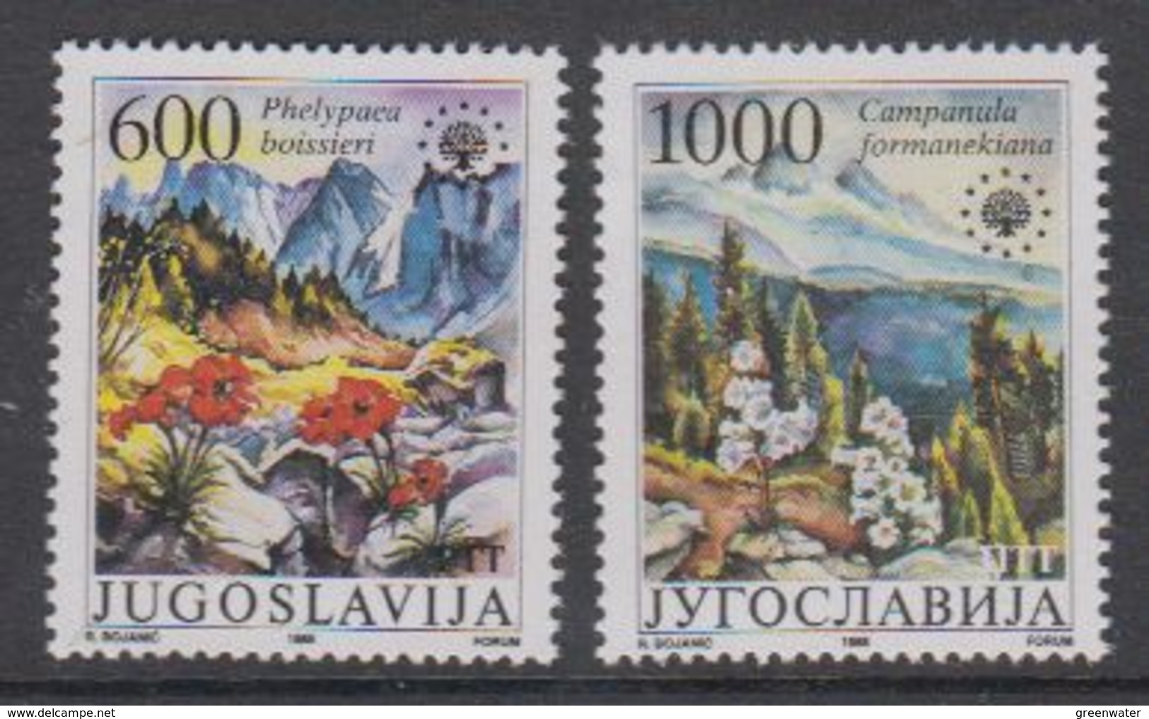 Yugoslavia 1988 European Nature Protection 2v ** Mnh (42204D) - Europese Gedachte