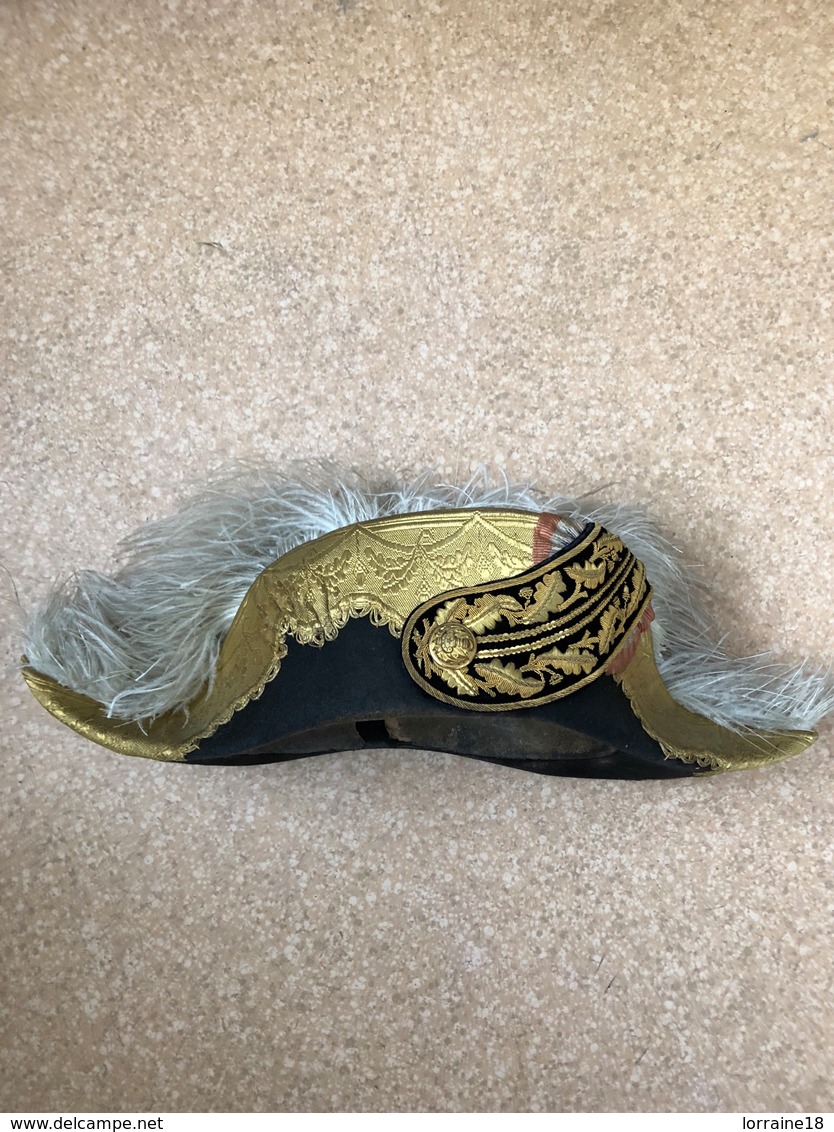 Rare Bicorne D’officier Général, III Eme République - Casques & Coiffures