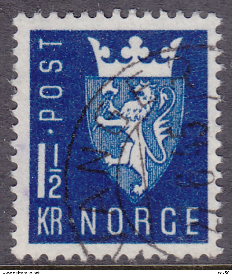 NORWAY 1945 (Mi.# 303) National Arms - 1,50 Kr. - Gebraucht