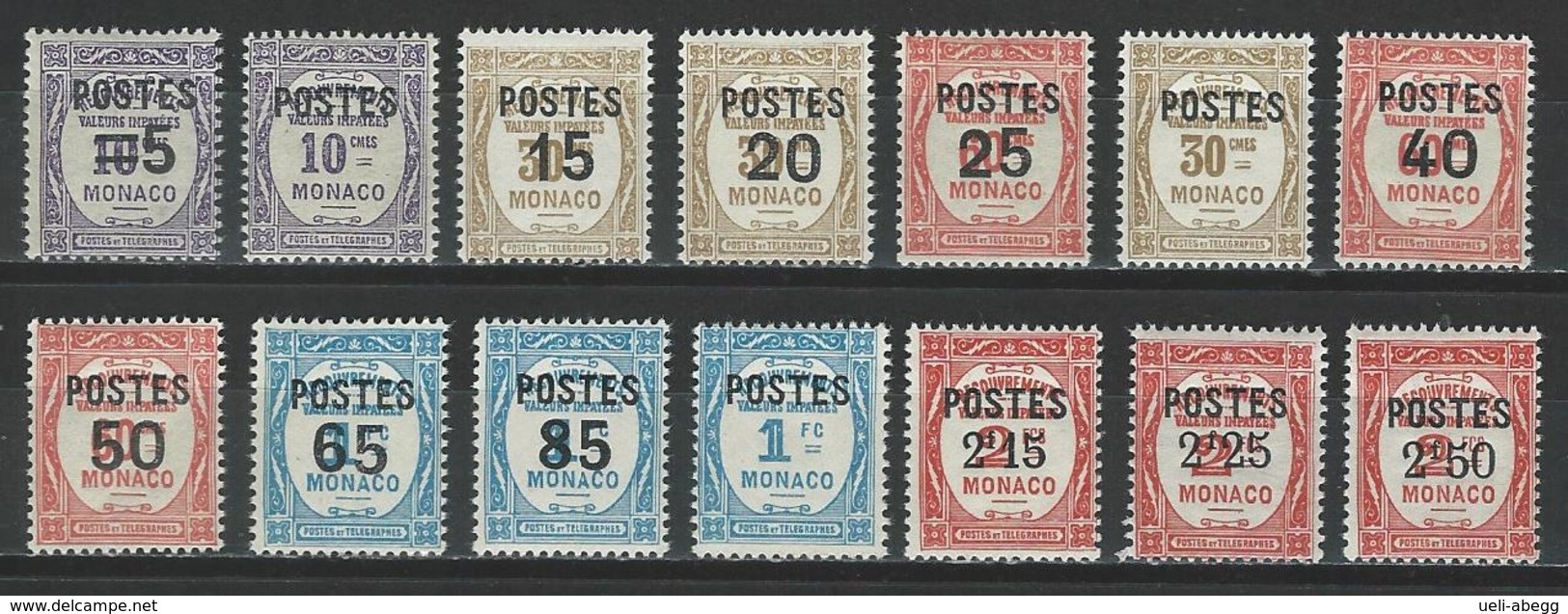 Monaco Mi 149-62 ** MNH - Neufs