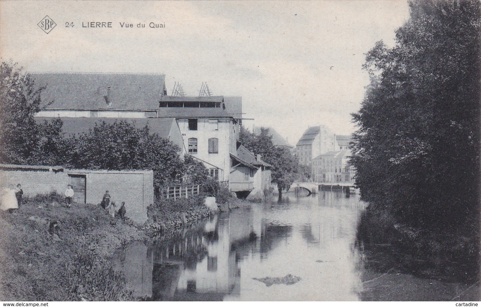 CPA - Lierre/ Lier - Vue Du Quai - SBP N° 24 - Carte Bleue  (Etat 1 Coin Corné) - Lier