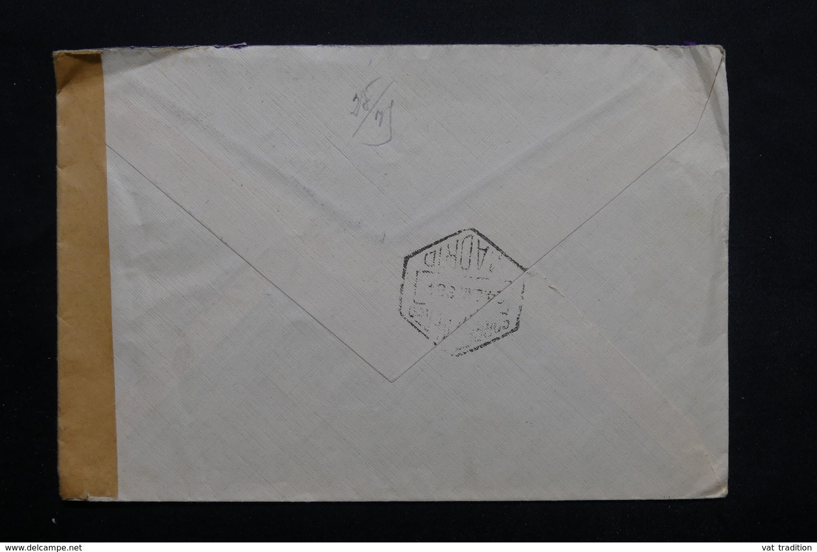 ESPAGNE - Enveloppe De Madrid Pour Paris En 1938 Avec Contrôle Postal Militaire , Affranchissement Plaisant - L 25316 - Republikeinse Censuur