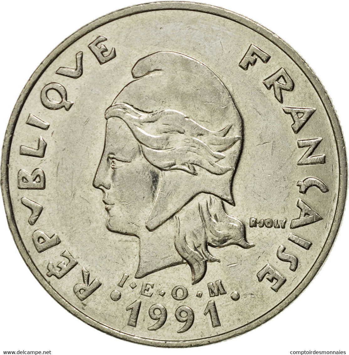 Monnaie, Nouvelle-Calédonie, 20 Francs, 1991, Paris, TTB+, Nickel, KM:12 - Nieuw-Caledonië