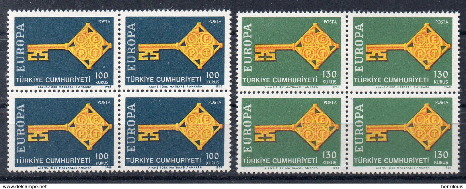 TURQUIE  Timbres Neufs ** De 1968  ( Ref 6253 )  EUROPA - Unused Stamps