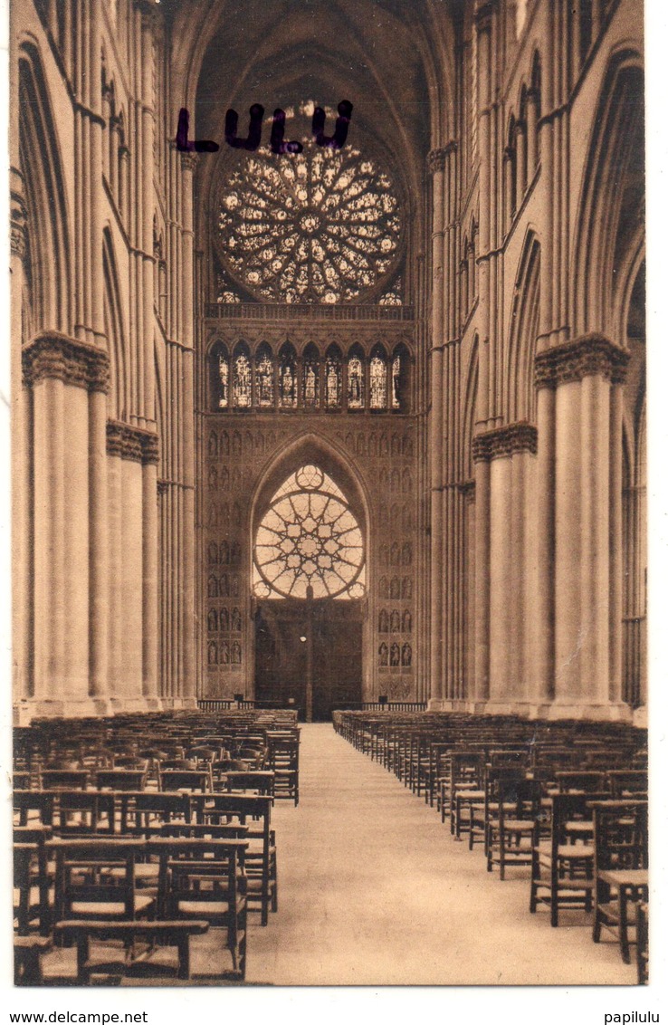 DEPT 51 : édit. G Graff Et Lambert N° 79 : Reims Intérieur De La Cathédrale La Grande Rosace - Reims