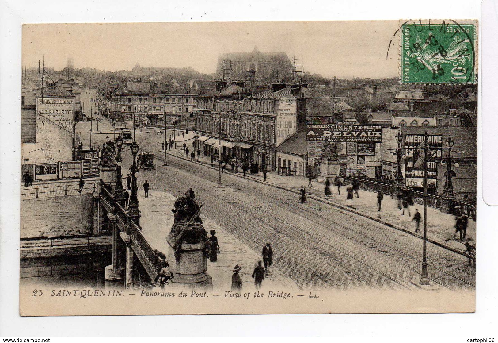 - CPA SAINT-QUENTIN (02) - Panorama Du Pont 1923 - Editions Lévy N° 25 - - Saint Quentin