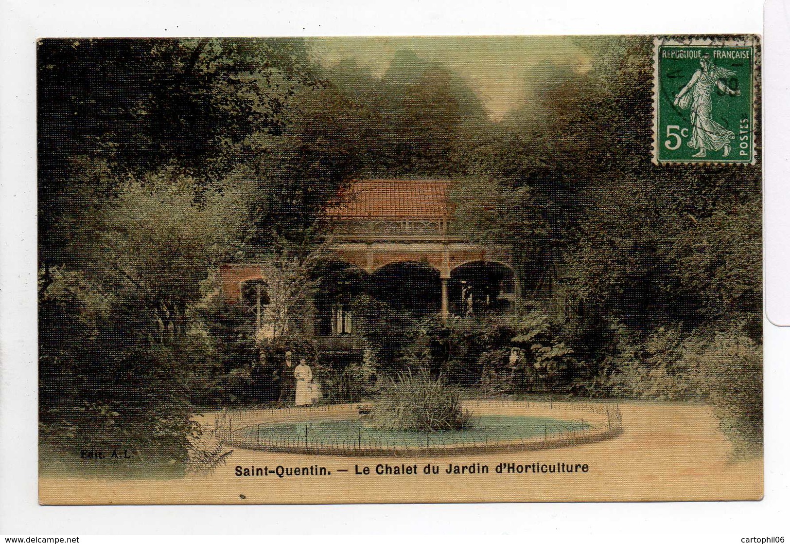 - CPA SAINT-QUENTIN (02) - Le Chalet Du Jardin D'Horticulture 1909 - Edition A. L. - - Saint Quentin