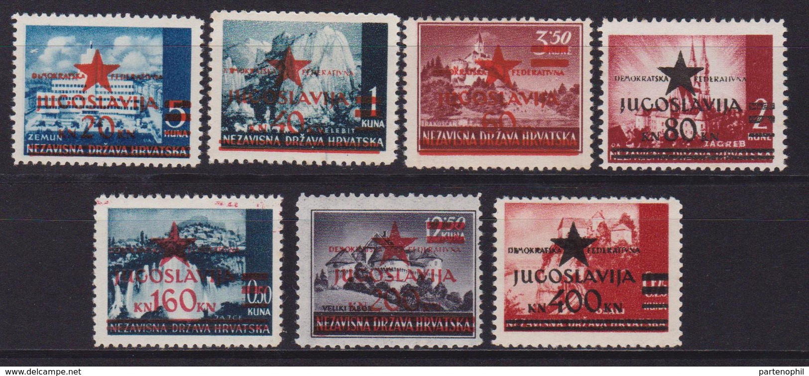 Jugoslavia Oveprint 1945 -  MNH - Nuovi