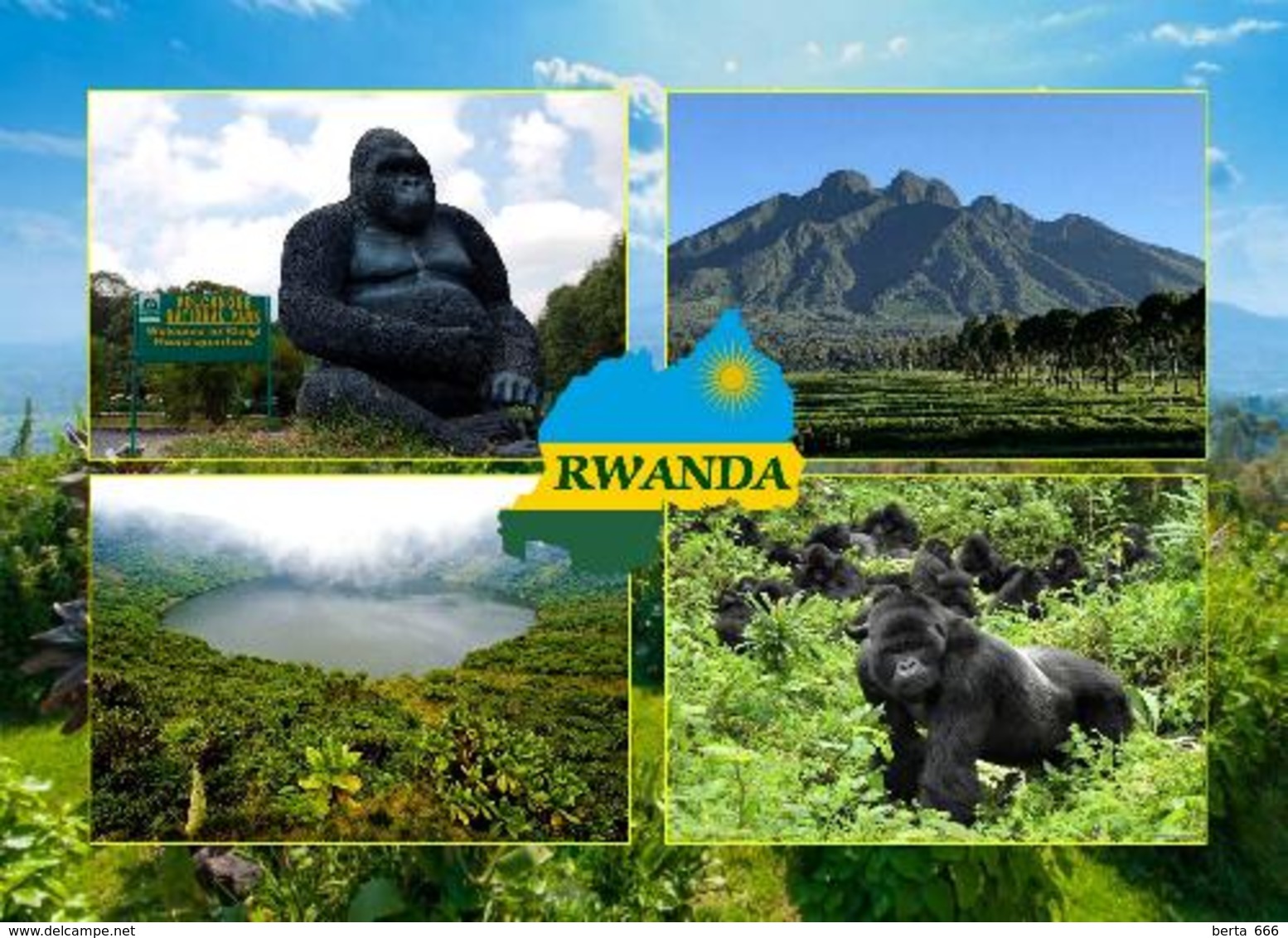Rwanda Volcanoes National Park New Postcard Ruanda AK - Ruanda