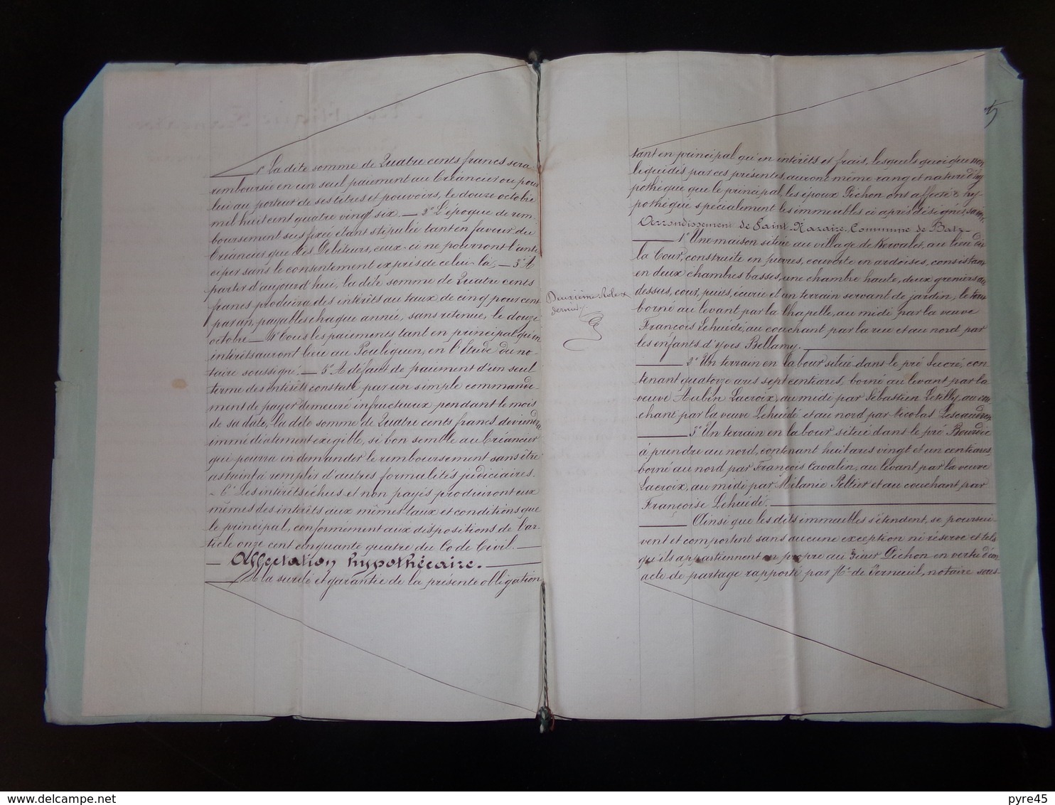 Acte Notarié Du 12 Octobre 1881 " Obligation " Verneuil Notaire Au Pouliguen - Manuscripts