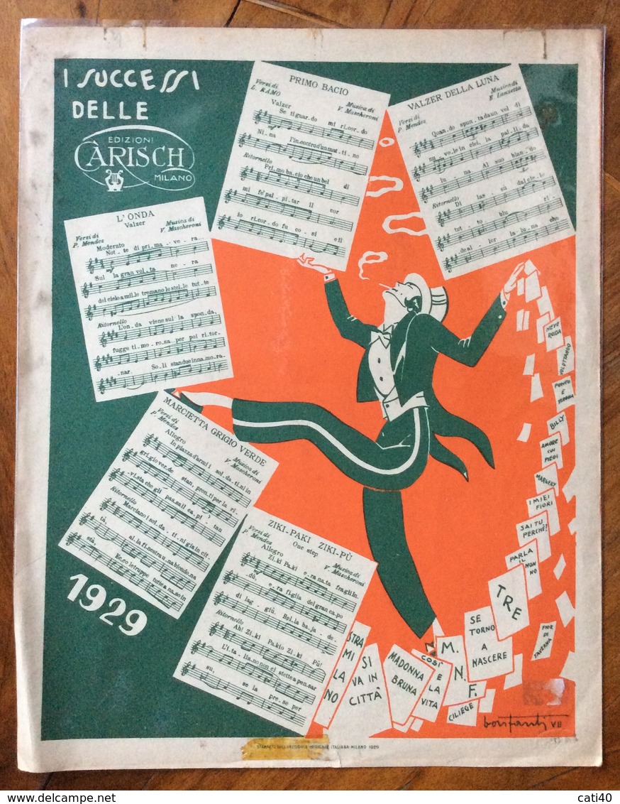 SPARTITO MUSICALE VINTAGE  SOGNO HOLLYWOOD Di Ramo-Mascheroni DIS.BONFANTI VII EDITORE AQ.&G.GARISCH &C. MILANO 1929 - Scholingsboek