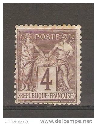 France - Sage 4c Brown Used - 1876-1898 Sage (Type II)