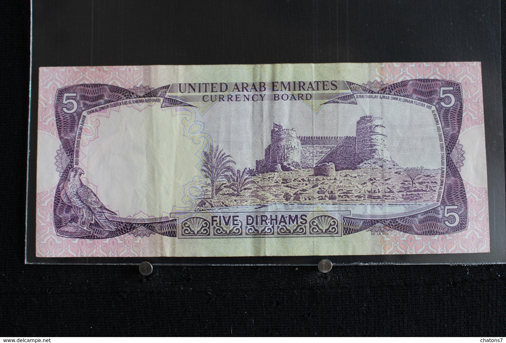 M-An / Billet  - United Arab Emirates  Five Dirham ( 5 Dirham )  / Année ? - Emirats Arabes Unis