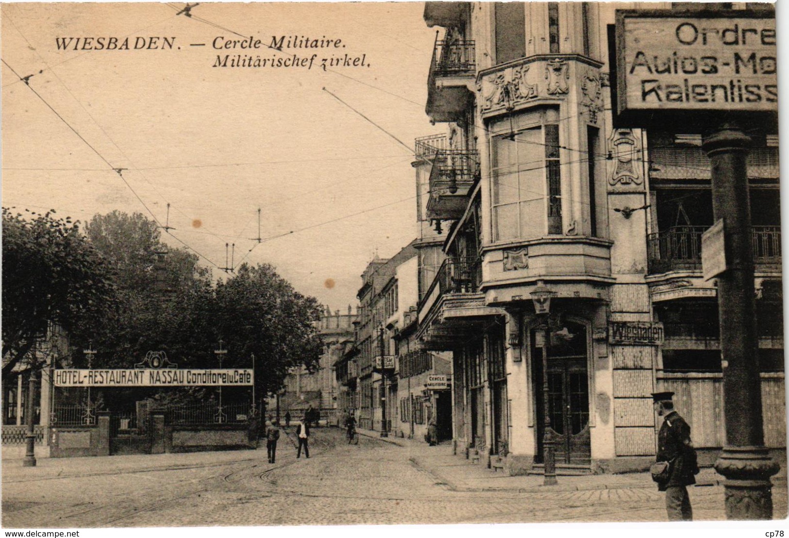 Allamagne Wiesbaden Cercle Militaire  Hotel Restaurant  Nassau - Wiesbaden