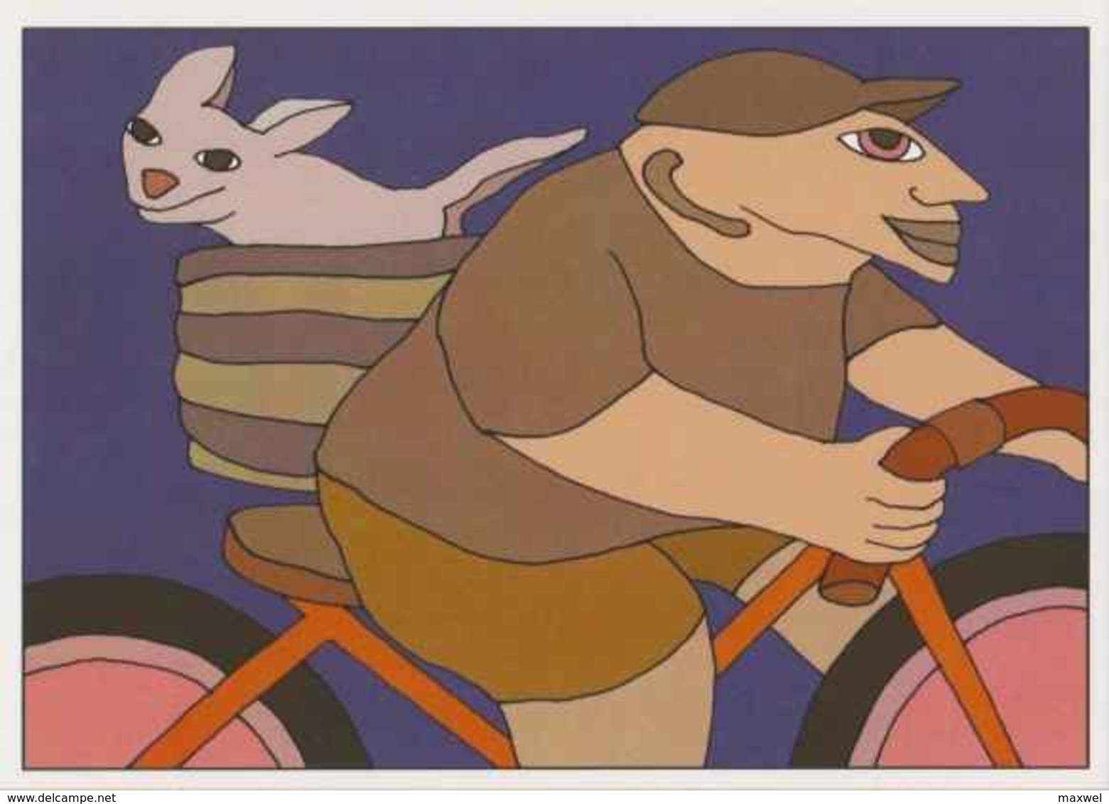 Cpm ERGON - Homme à Bicyclette - Vélo - Cyclisme - Illustrateurs - Illustrateur - Ergon