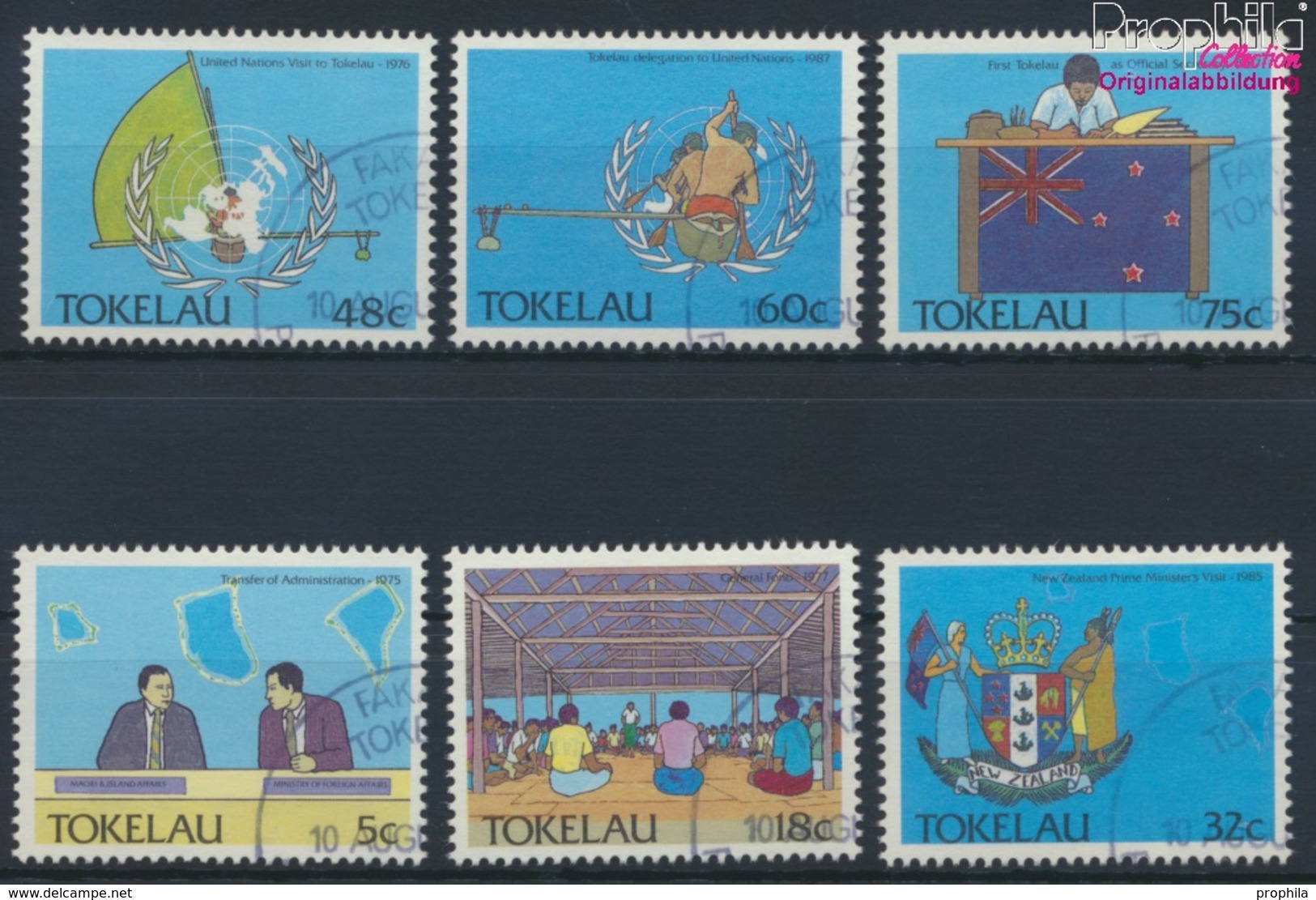 Tokelau 153-158 (kompl.Ausg.) Gestempelt 1988 Politische Ereignisse (9294108 - Tokelau