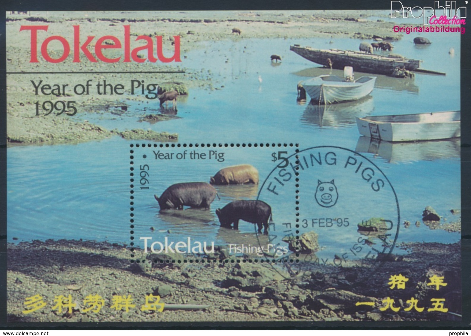 Tokelau Block4 (kompl.Ausg.) Gestempelt 1995 Chinesisches Neujahr (9294097 - Tokelau