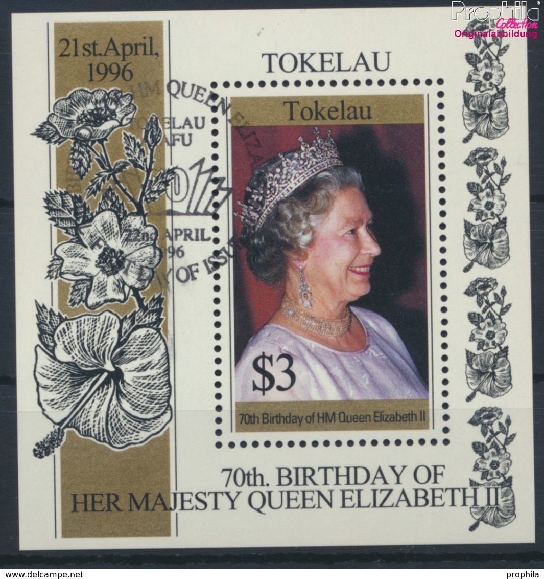 Tokelau Block8 (kompl.Ausg.) Gestempelt 1996 Geburtstag Königin Elisabeth II. (9294085 - Tokelau