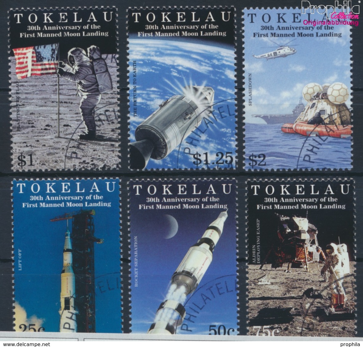 Tokelau 281-286 (kompl.Ausg.) Gestempelt 1999 1. Bemannte Mondlandung (9294062 - Tokelau