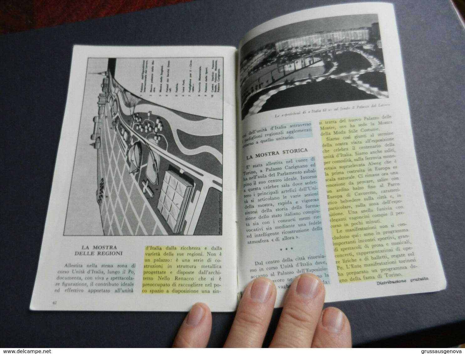 8f) TORINO E DINTORNI GUIDA DEPLIANT SENZA DATA ANNI 50? 43 PAGINE ILLUSTRATORE COMPAGNOLI BUONE CONDIZIONI  VEDI FOTO D - Dépliants Turistici