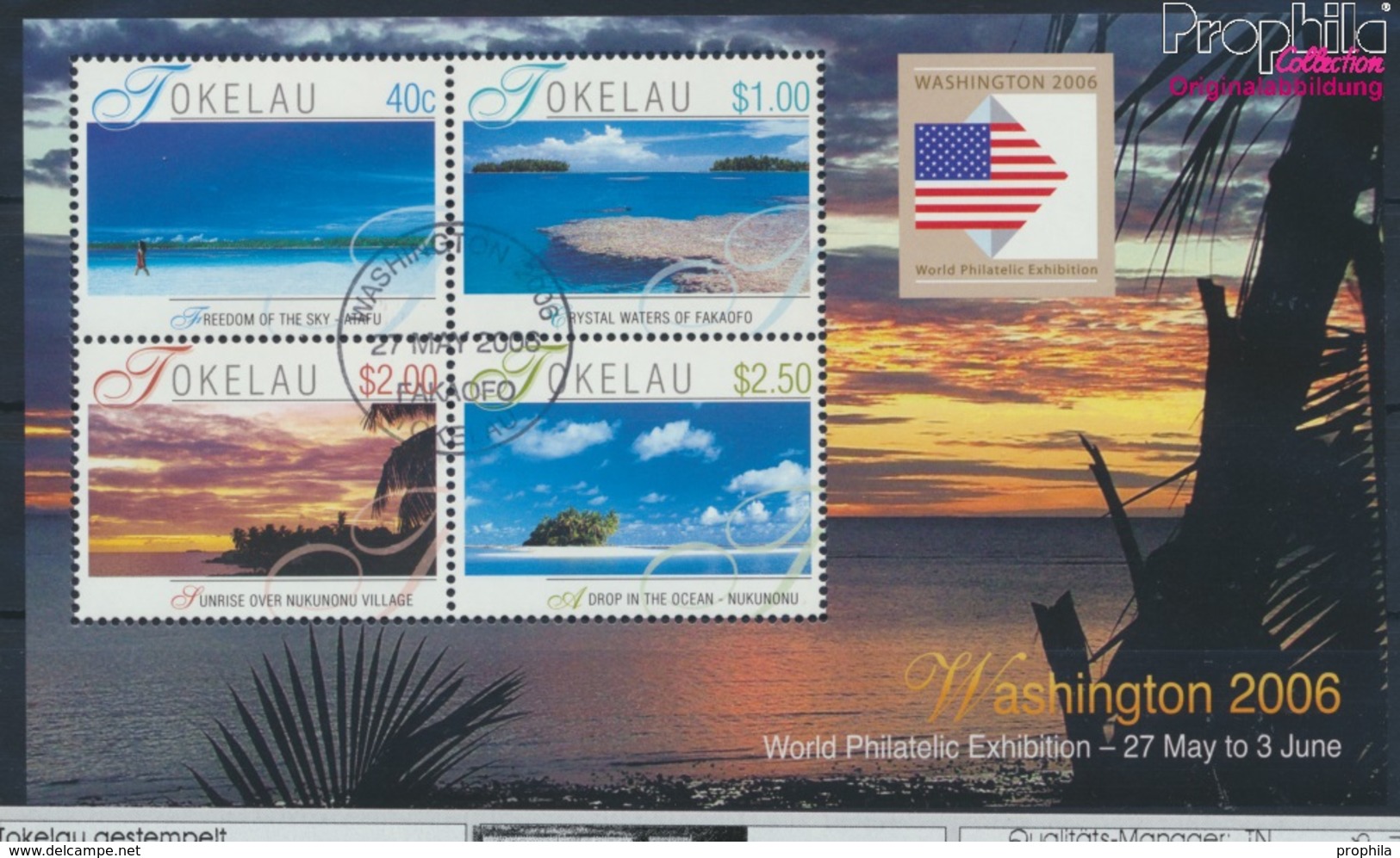 Tokelau Block35 (kompl.Ausg.) Gestempelt 2006 Briefmarkenausstellung (9294023 - Tokelau