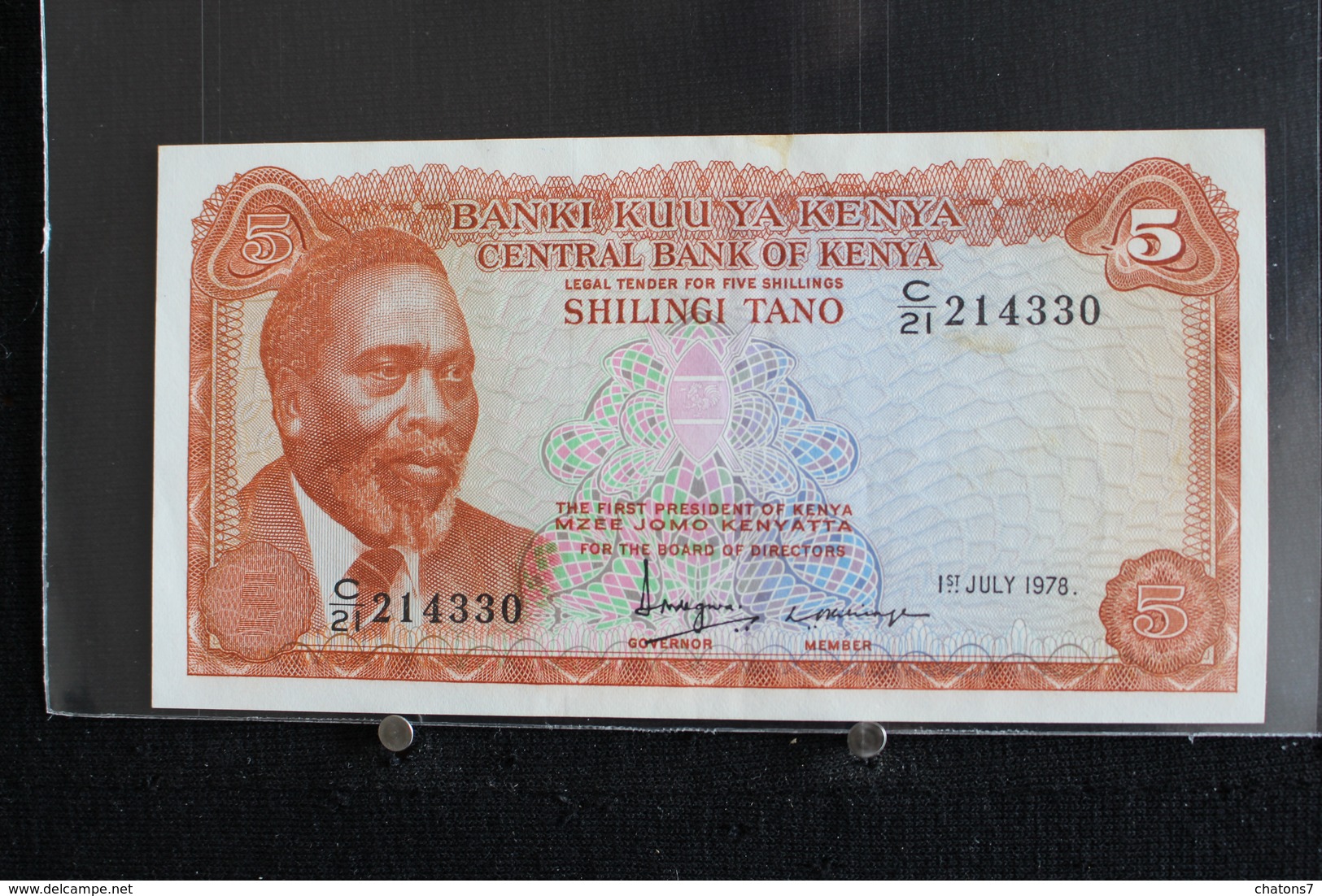 M-An / Billet  -  Kenya, 5 Shillings  / Année 1978 - Kenya