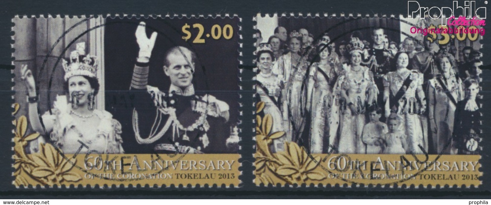 Tokelau 435-436 (kompl.Ausg.) Gestempelt 2013 Krönung Elisabeth II. (9293998 - Tokelau