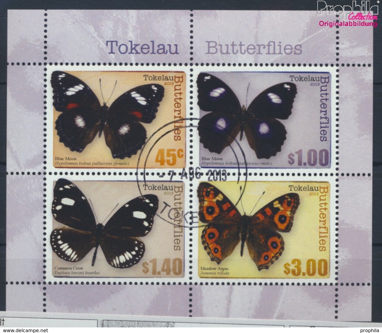 Tokelau Block51 (kompl.Ausg.) Gestempelt 2013 Schmetterlinge (9293995 - Tokelau