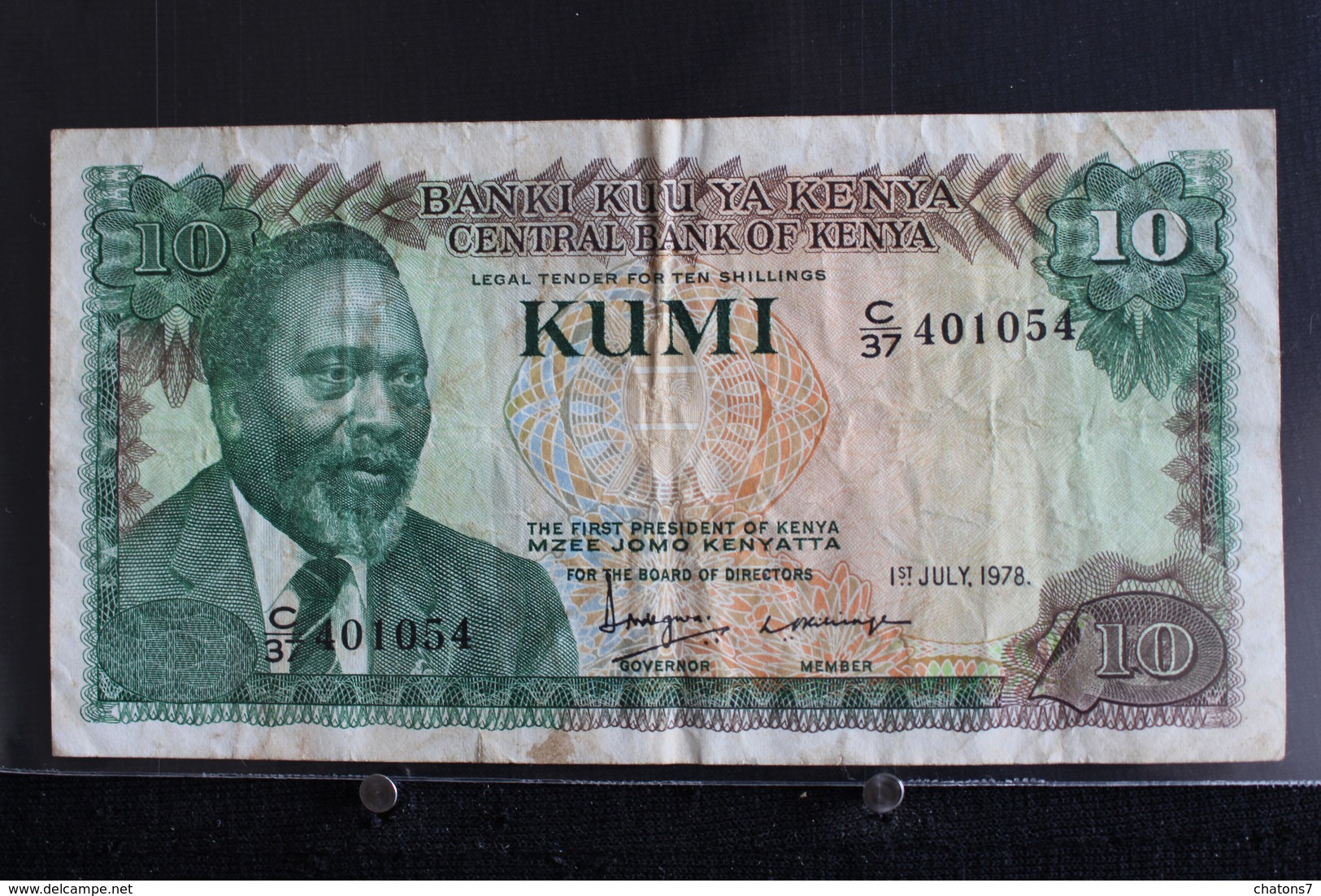 M-An / Billet  -  Kenya, 10 Shillings  / Année 1978 - Kenya