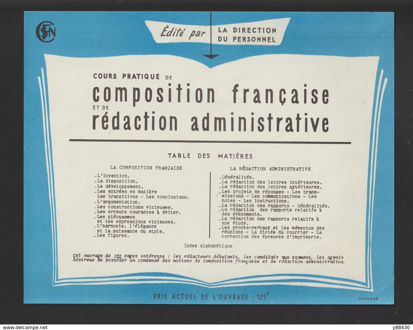 Livre - SNCF - COURS PRATIQUE De 1958 - Formation Professionnelle, Direction Du Personnel -  190 Pages -28 Photos - Chemin De Fer
